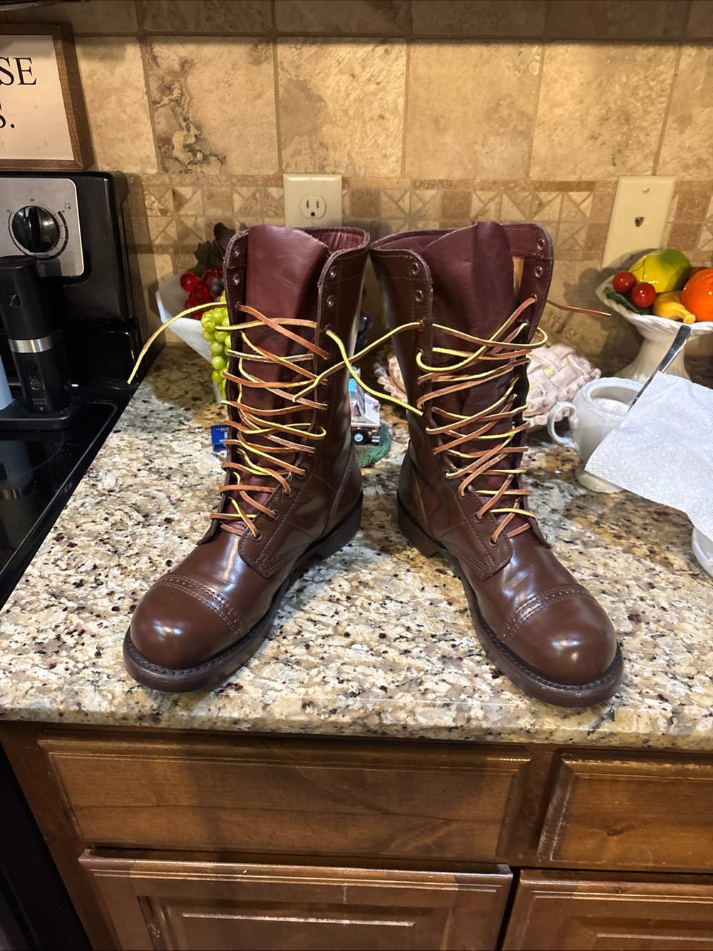 Corcoran CV1516 Brown Leather Jump Boots Women’s 9W Made USA Cap Toe Like New
